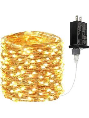 66FT 200 LED Warm White Fairy String Lights, 8 Modes Twinkle Lighting Decor